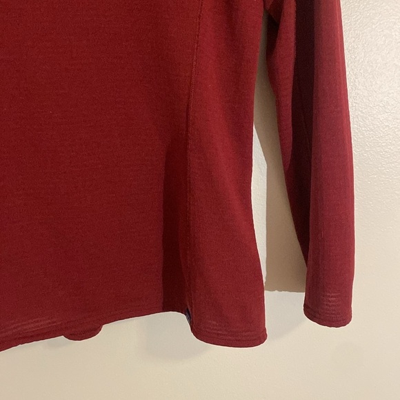 Patagonia Women's Capilene® Thermal Weight Crewneck Dark Red Sz XL - Picture 4 of 9